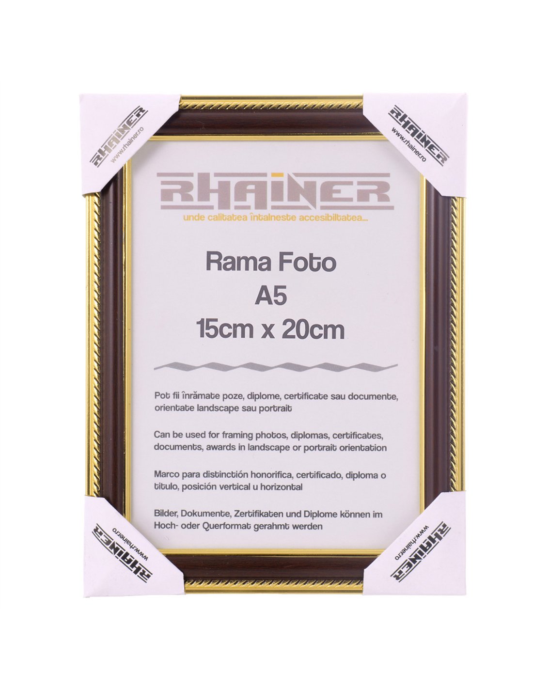 Rama foto Athos maro+auriu A5