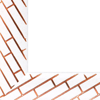 Rama foto Barrio alb+auriu rose A4