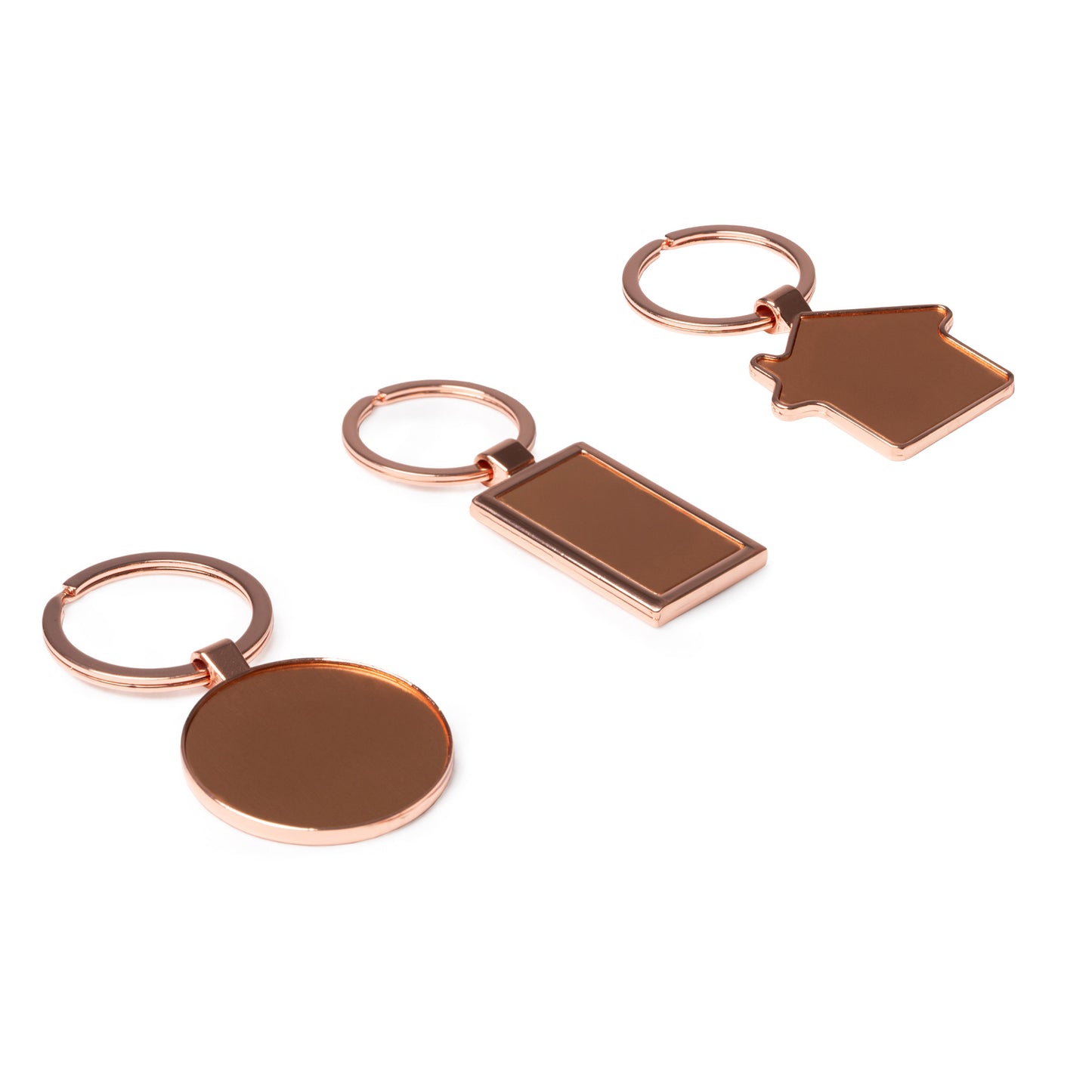 Breloc metalic gravabil Cupru - DREPTUNGHI KO1748S1981 - Green Print