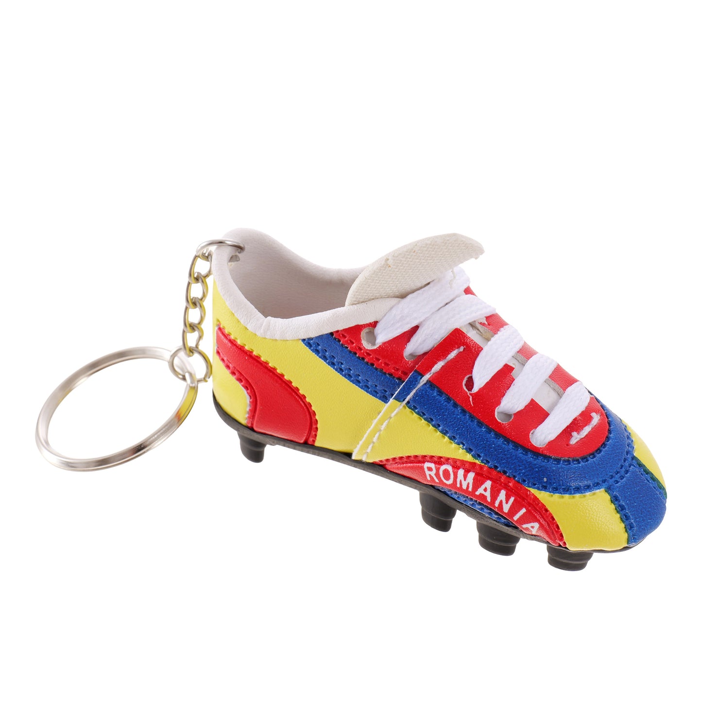 Tricolor ROMANIA focilabda jég kulcstartó
