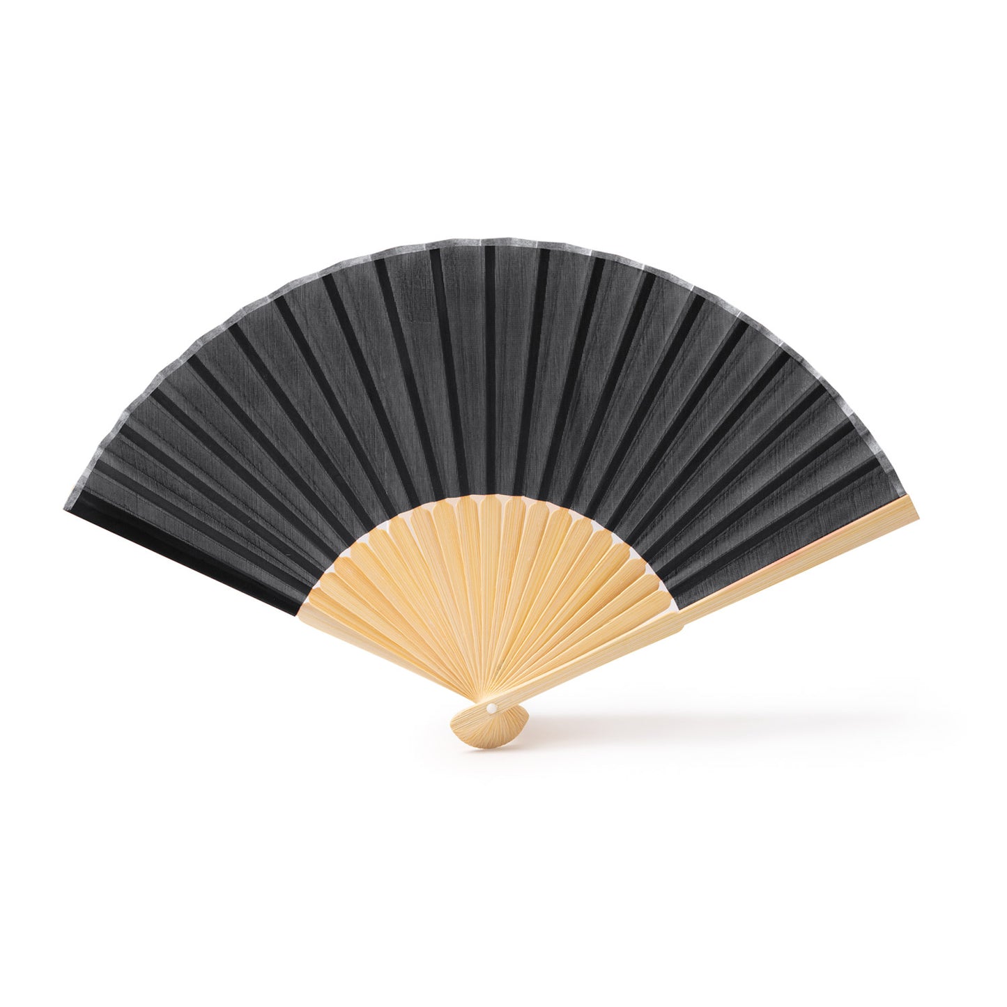 Evantai promotional din lemn si textil FN1617S102 - Green Print