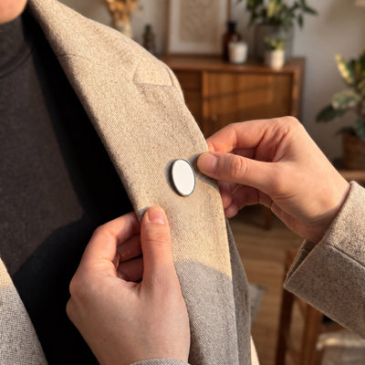 Arany ovális szublimálható fém kitűző