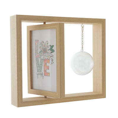 Photo frame 10x15 with suspended photo globe