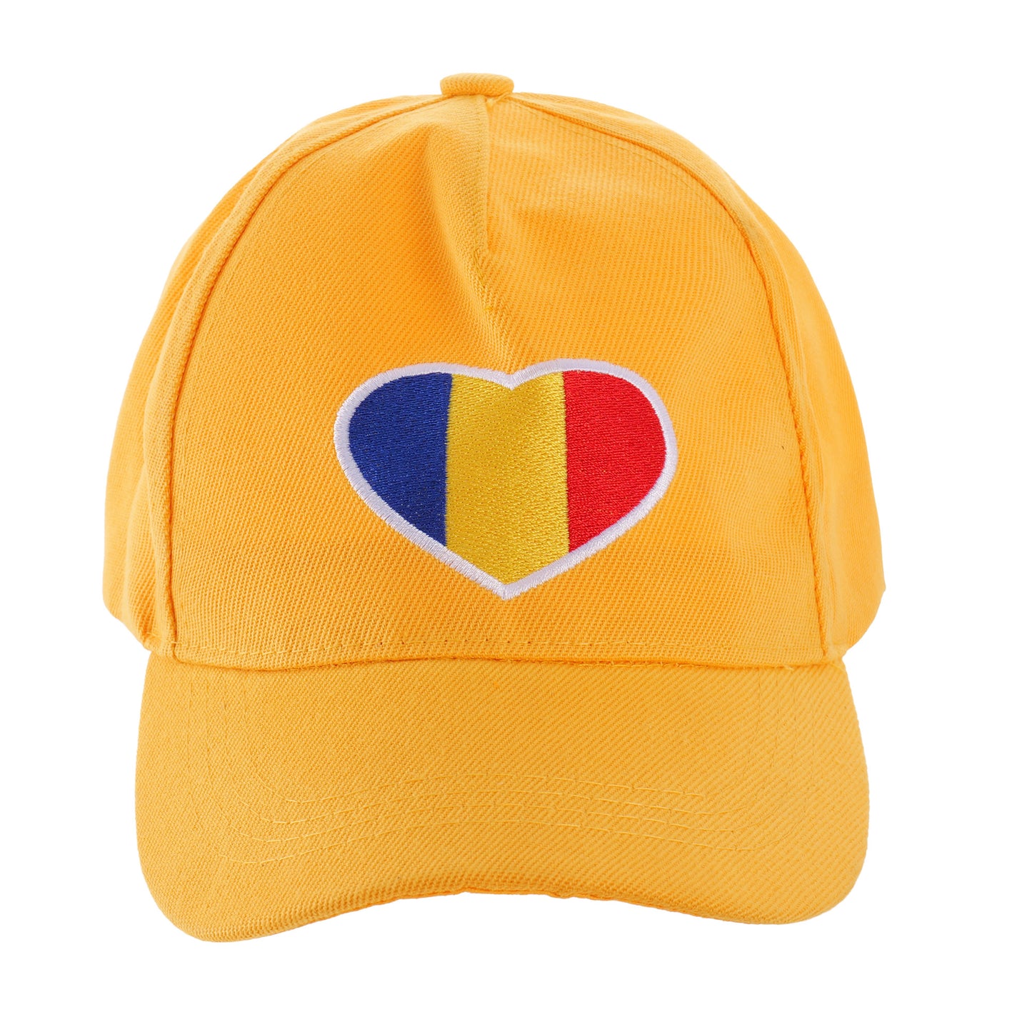 Sárga sapka trikolór szív ROMANIA
