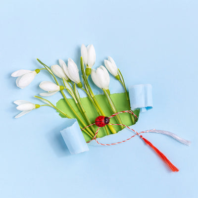 Set 100 buc snur martisor subtire ROP112 - Green Print