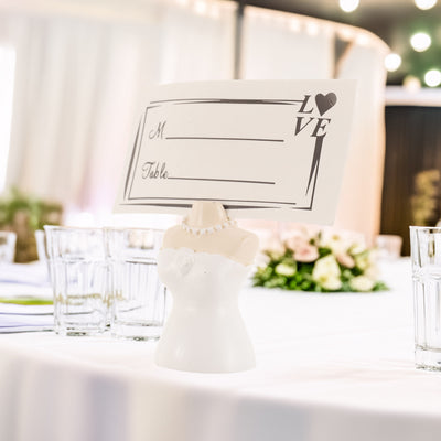 Metal stand for table numbers and place cards - BRIDE