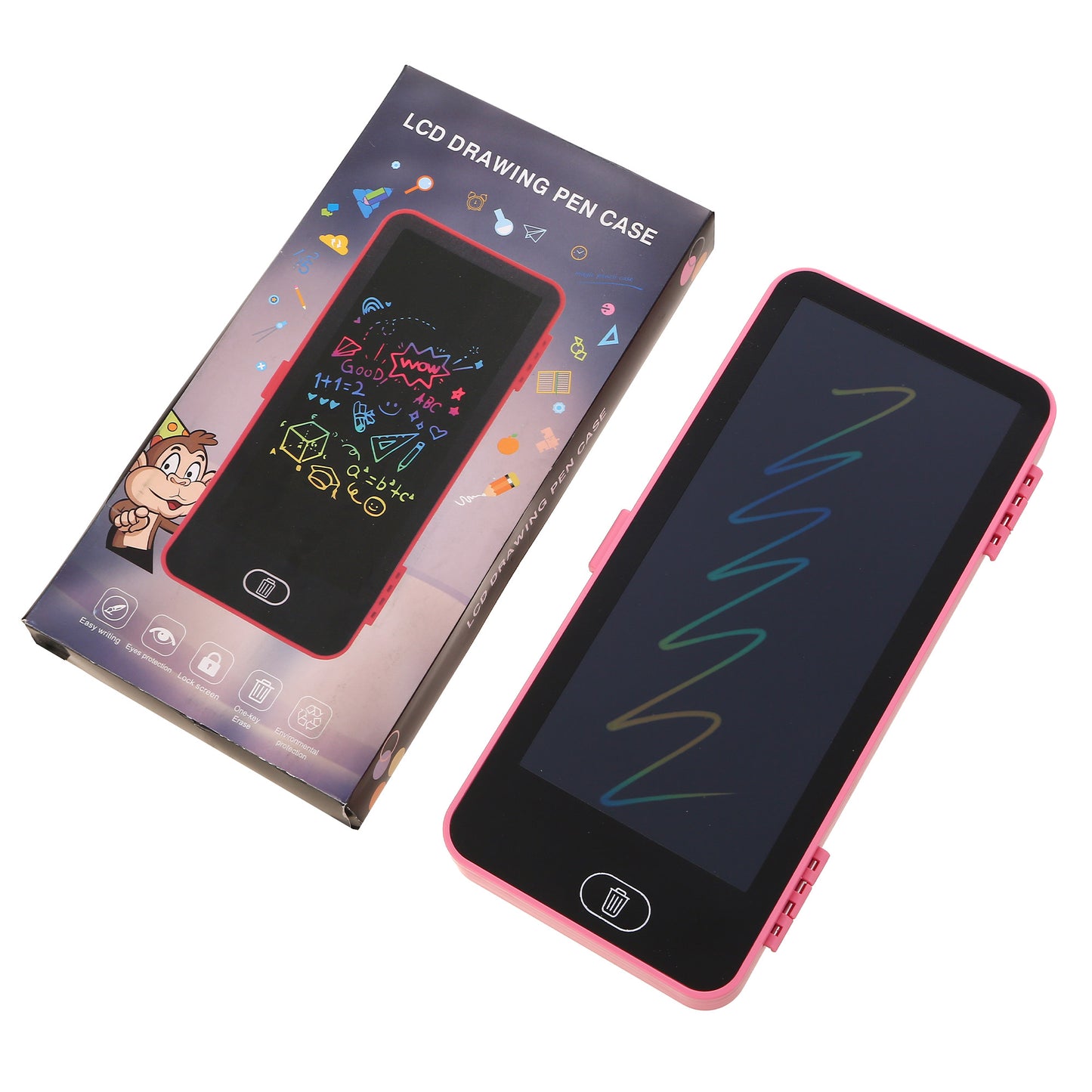 Táska LCD rajztáblával telefon alakban