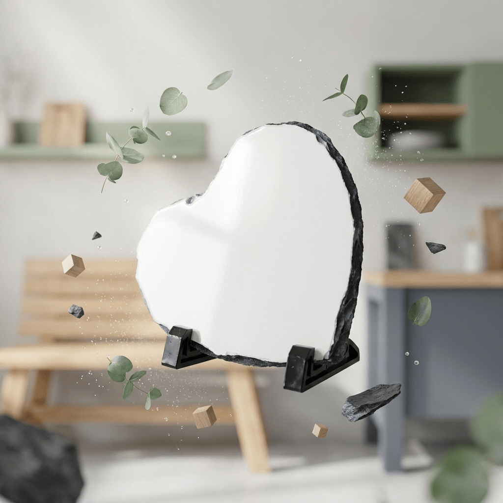 Placa ardezie inima PAH20 - Green Print