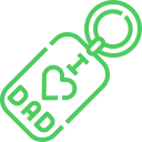 Brelocuri sublimabile - Green Print