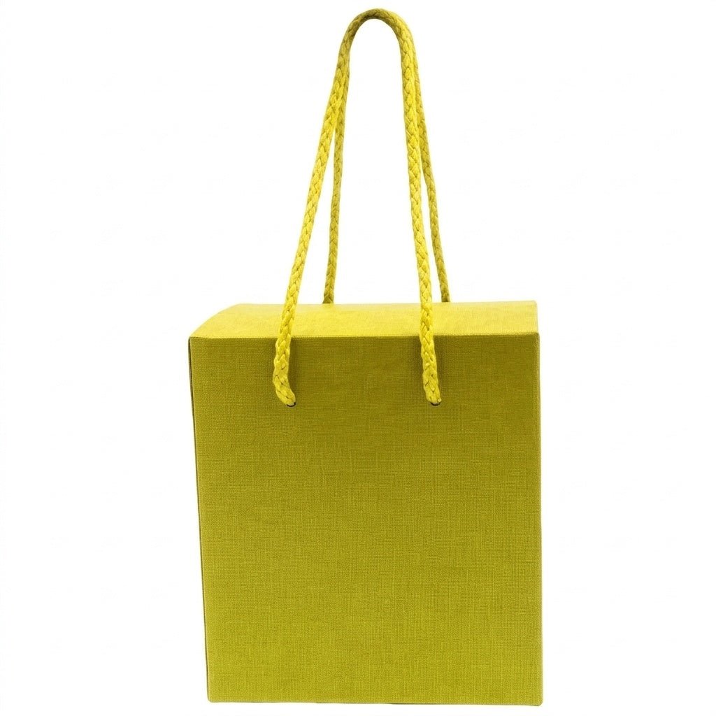 Cutie cani galbena cu manere B4-20 - Green Print