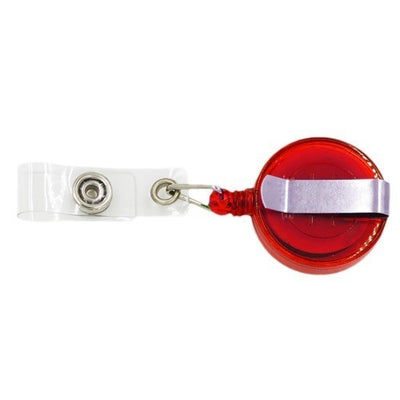 Clips retractabil rosu