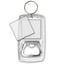 Breloc plastic insertie foto desfacator