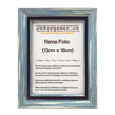 Rama foto Tenerife albastru+negru 13x18