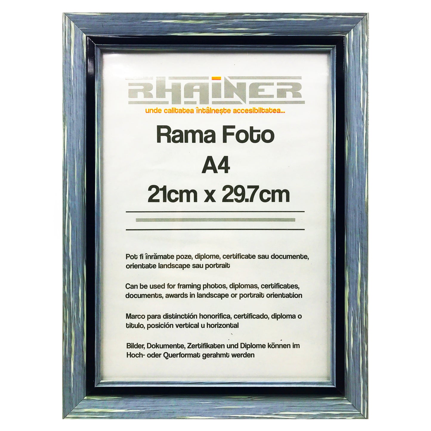 Rama foto Tenerife albastru+negru A4