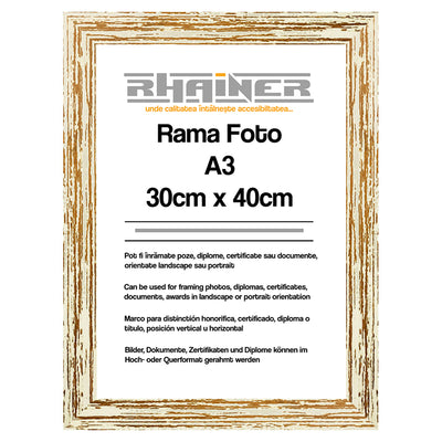 Rama foto Leon crem A3