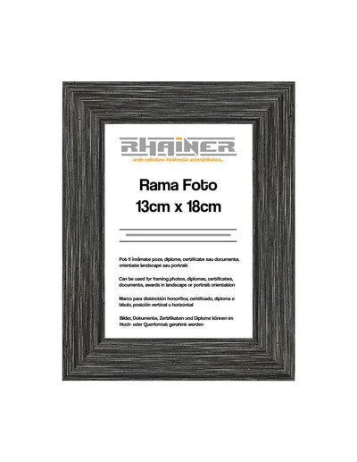 Rama foto Madrid A5 antracit