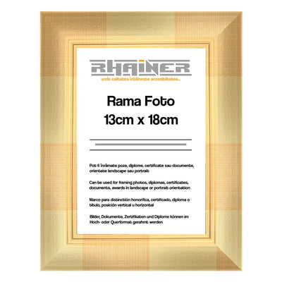 Rama foto Madrid auriu 13x18