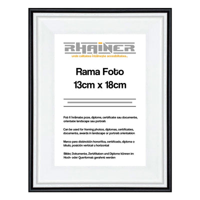 Rama foto Barcelona negru 13x18