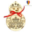 Cutie cu 10 ornamente de brad - lemn