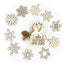 Cutie cu 10 ornamente de brad - lemn