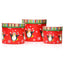 Cutii rotunde Craciun model pinguini - set 3buc