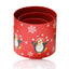 Cutii rotunde Craciun model pinguini - set 3buc