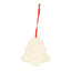 Ornament brad din lemn - snur rosu