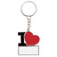 Breloc metalic I Love sublimabil