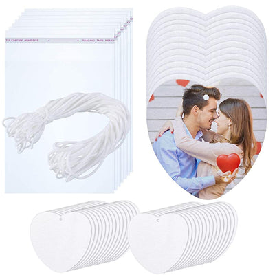 Set 30 de odorizante AUTO sublimabile - inima