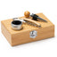 Set 3 accesorii de vin in cutie de lemn 