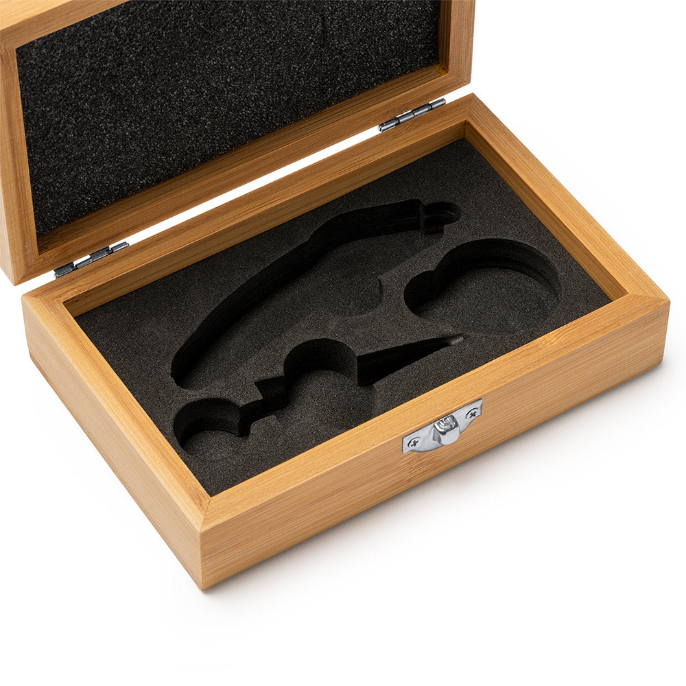 Set 3 accesorii de vin in cutie de lemn 