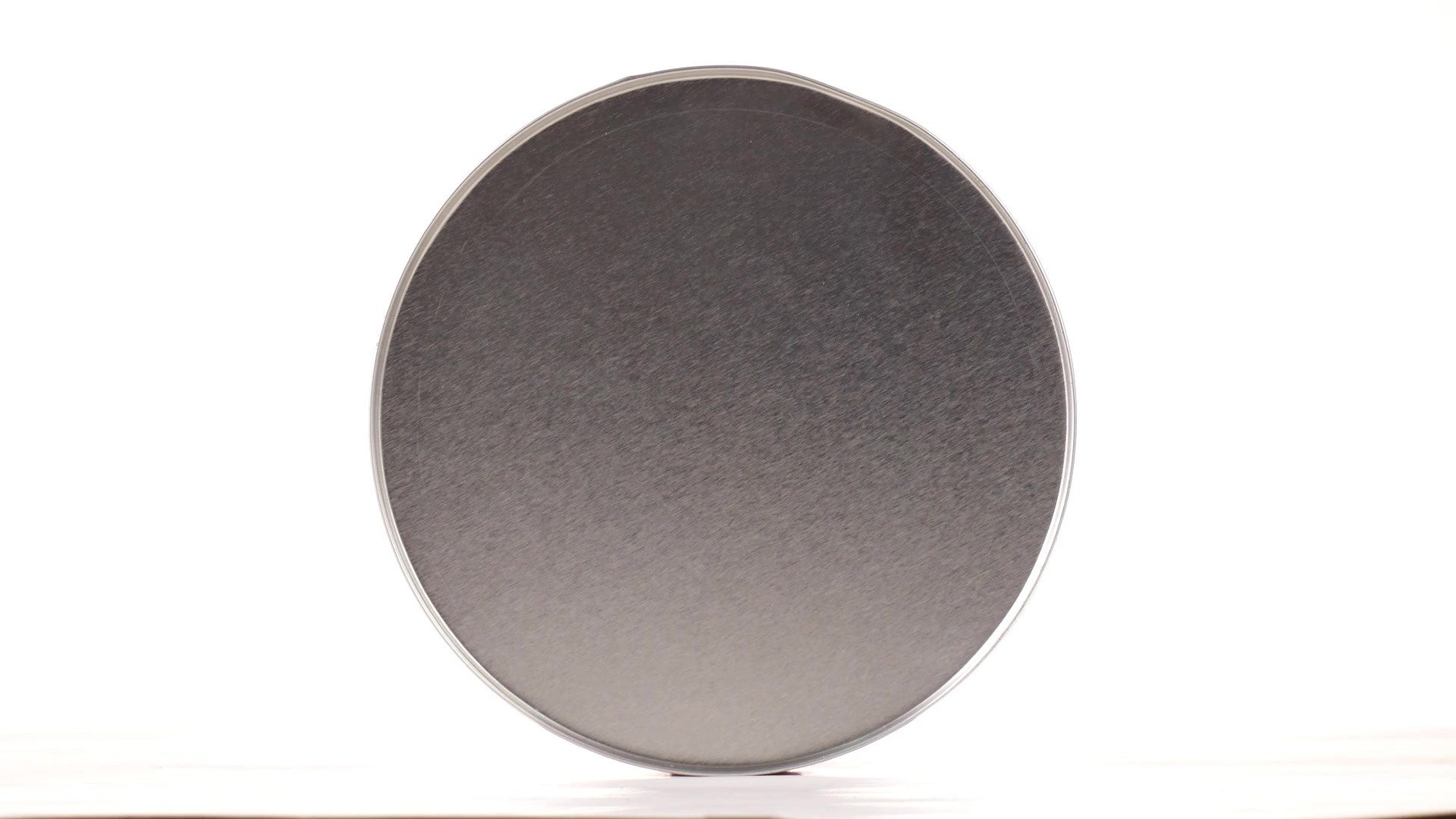 Cutie metalica rotunda rosie cu model Mos Craciun XM724744 - Green Print