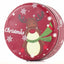 Cutie metalica rotunda rosie cu model ren de Craciun XM724789 - Green Print