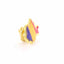 Tricolor gold metal pin ROMANIA