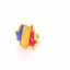 Tricolor gold metal pin ROMANIA