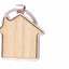 Breloc gravabil casa lemn+metal KO1148S129 - Green Print