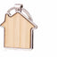 Breloc gravabil casa lemn+metal KO1148S129 - Green Print