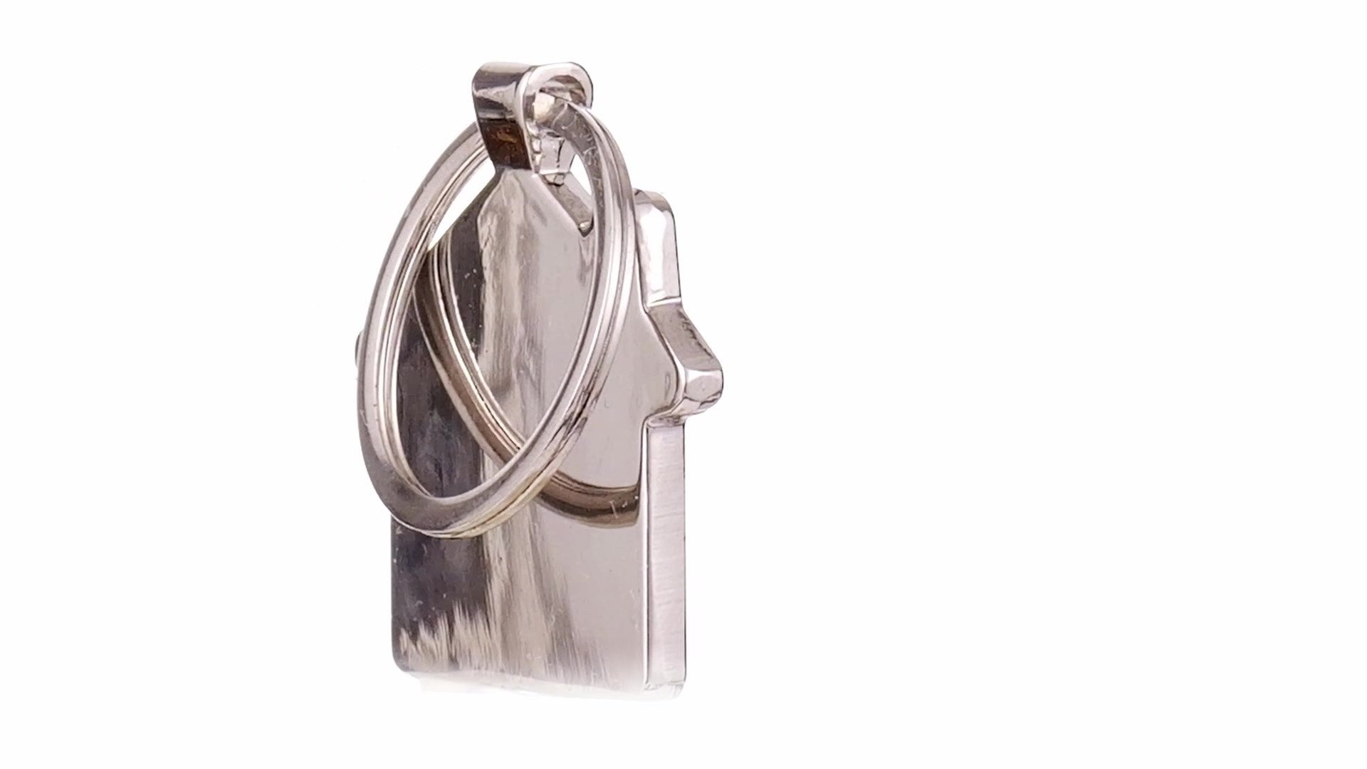 Breloc gravabil casa lemn+metal KO1148S129 - Green Print