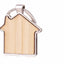 Breloc gravabil casa lemn+metal KO1148S129 - Green Print