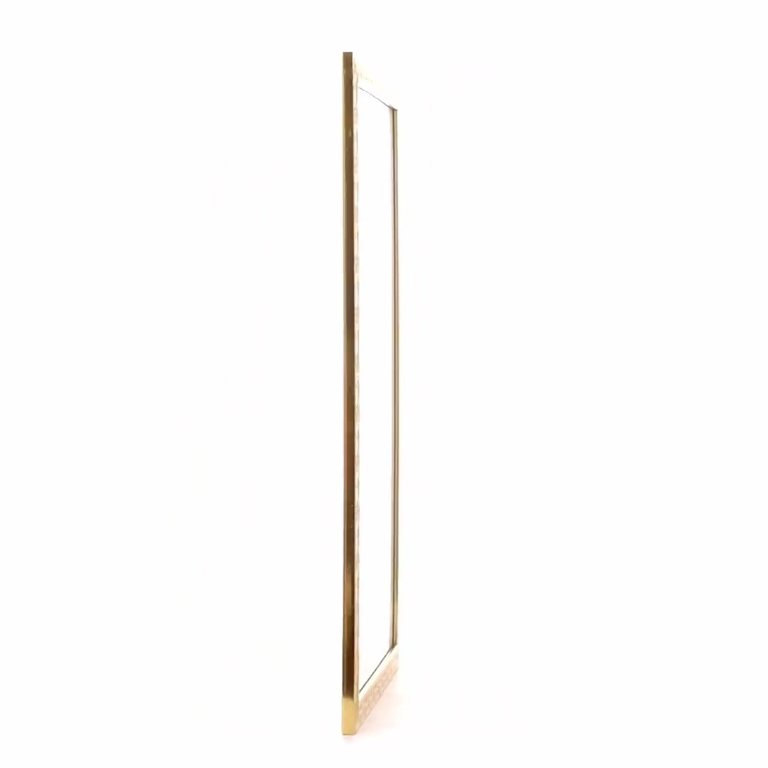 Textured gold Leon photo frame A3