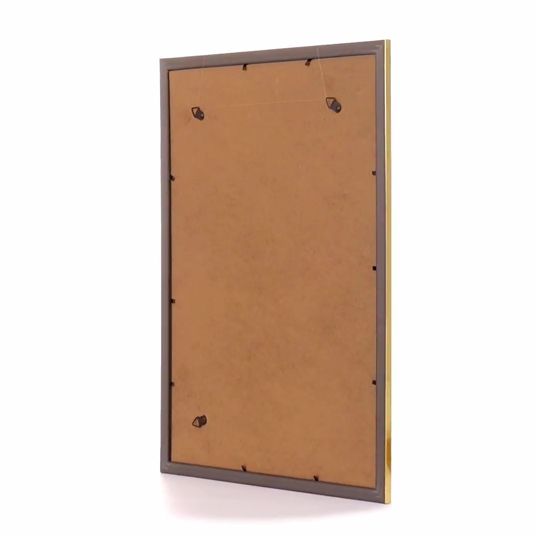 Textured gold Leon photo frame A3