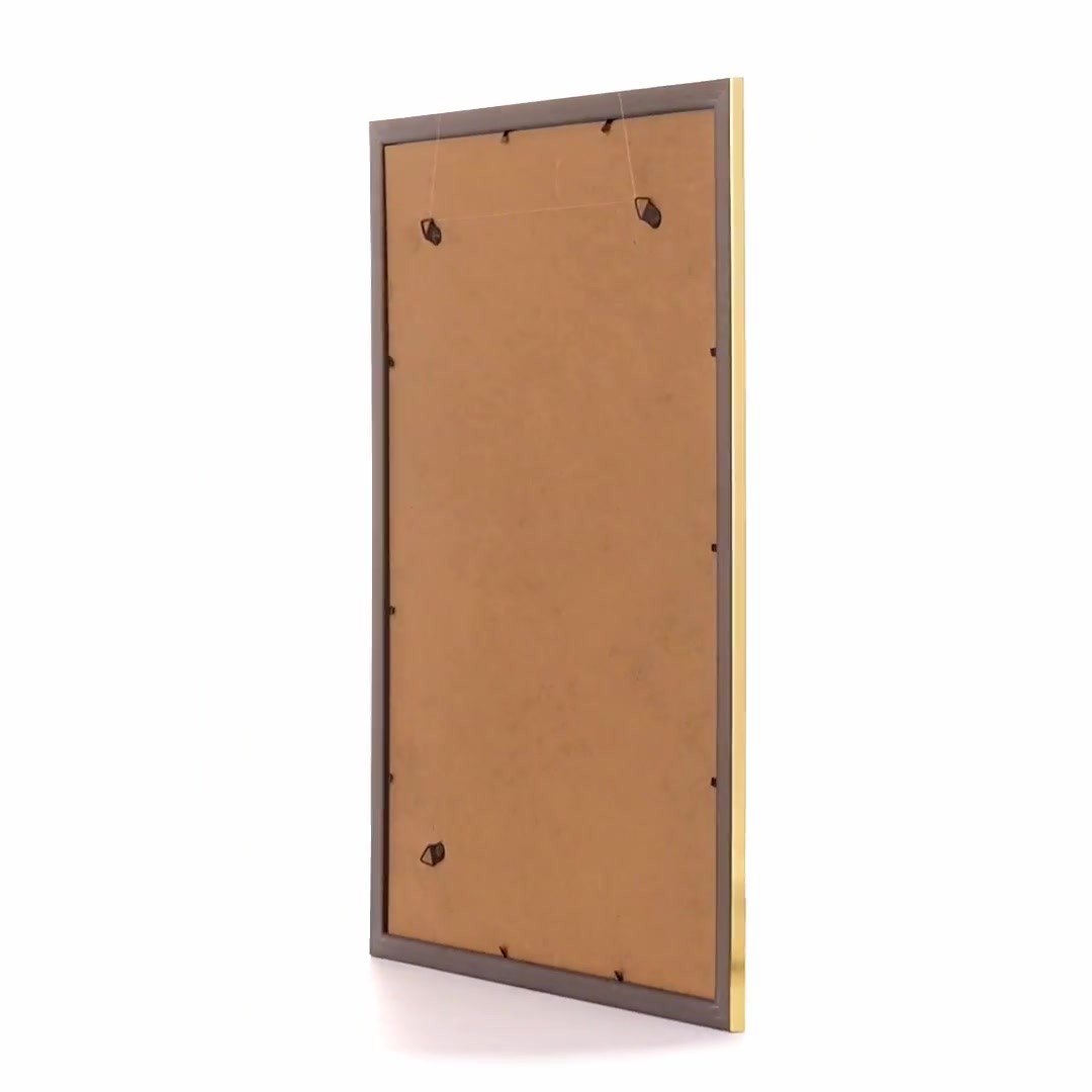Textured gold Leon photo frame A3
