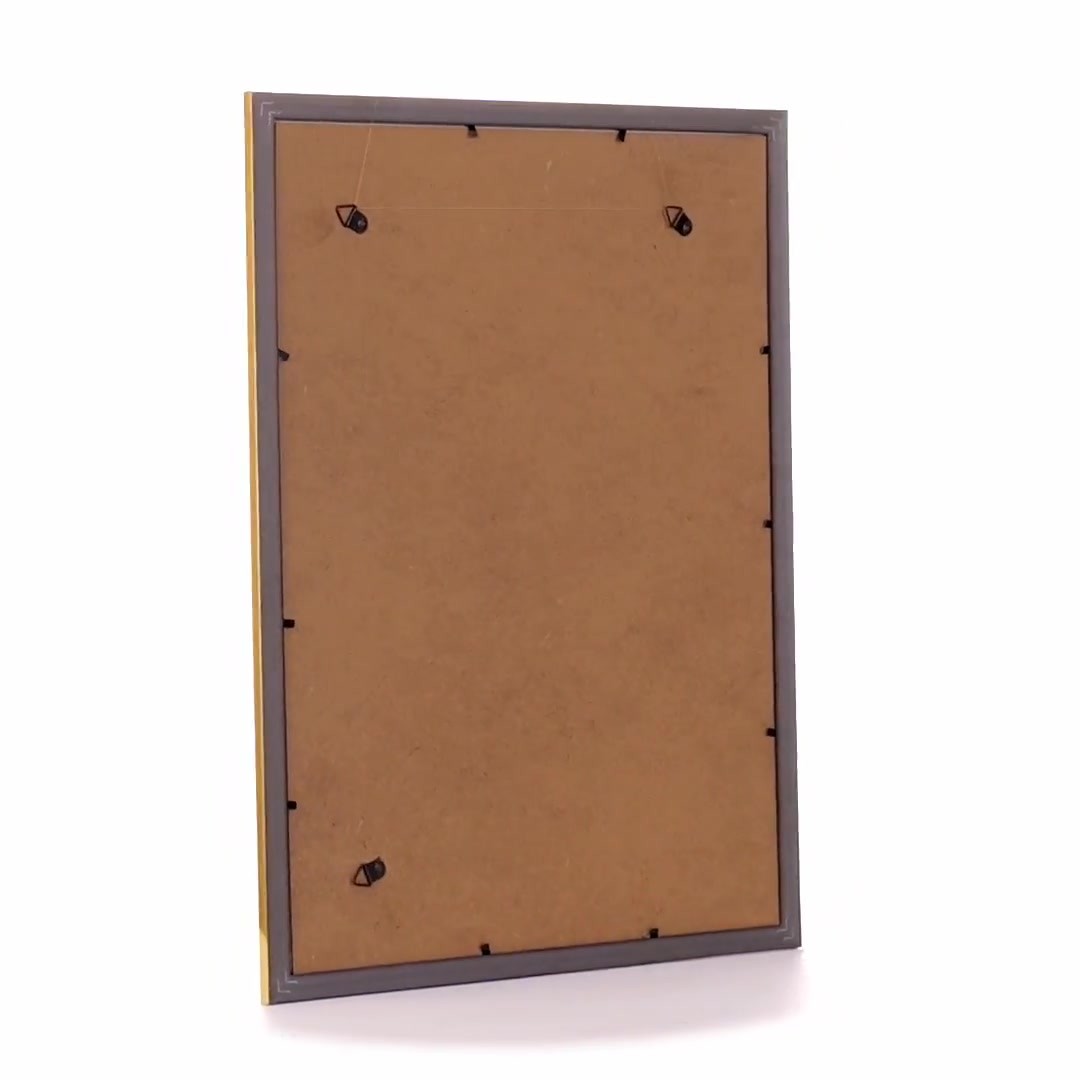 Textured gold Leon photo frame A3