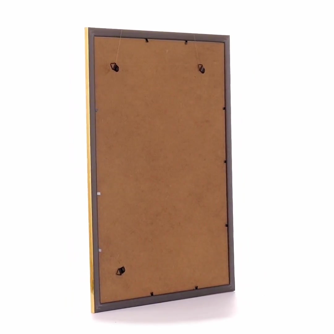 Textured gold Leon photo frame A3