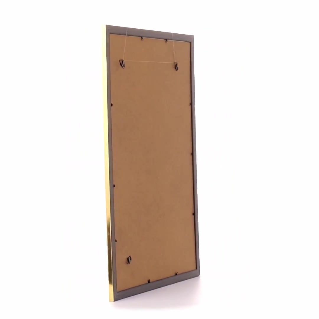 Textured gold Leon photo frame A3