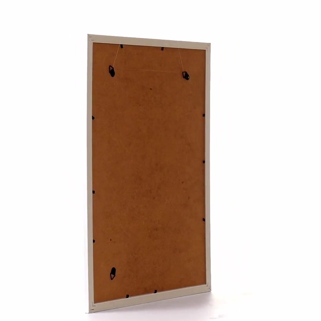 Textured white Leon photo frame A3