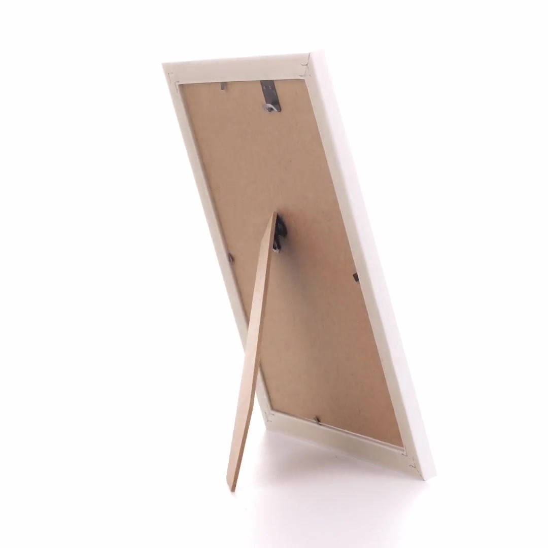 Textured white Leon photo frame A5