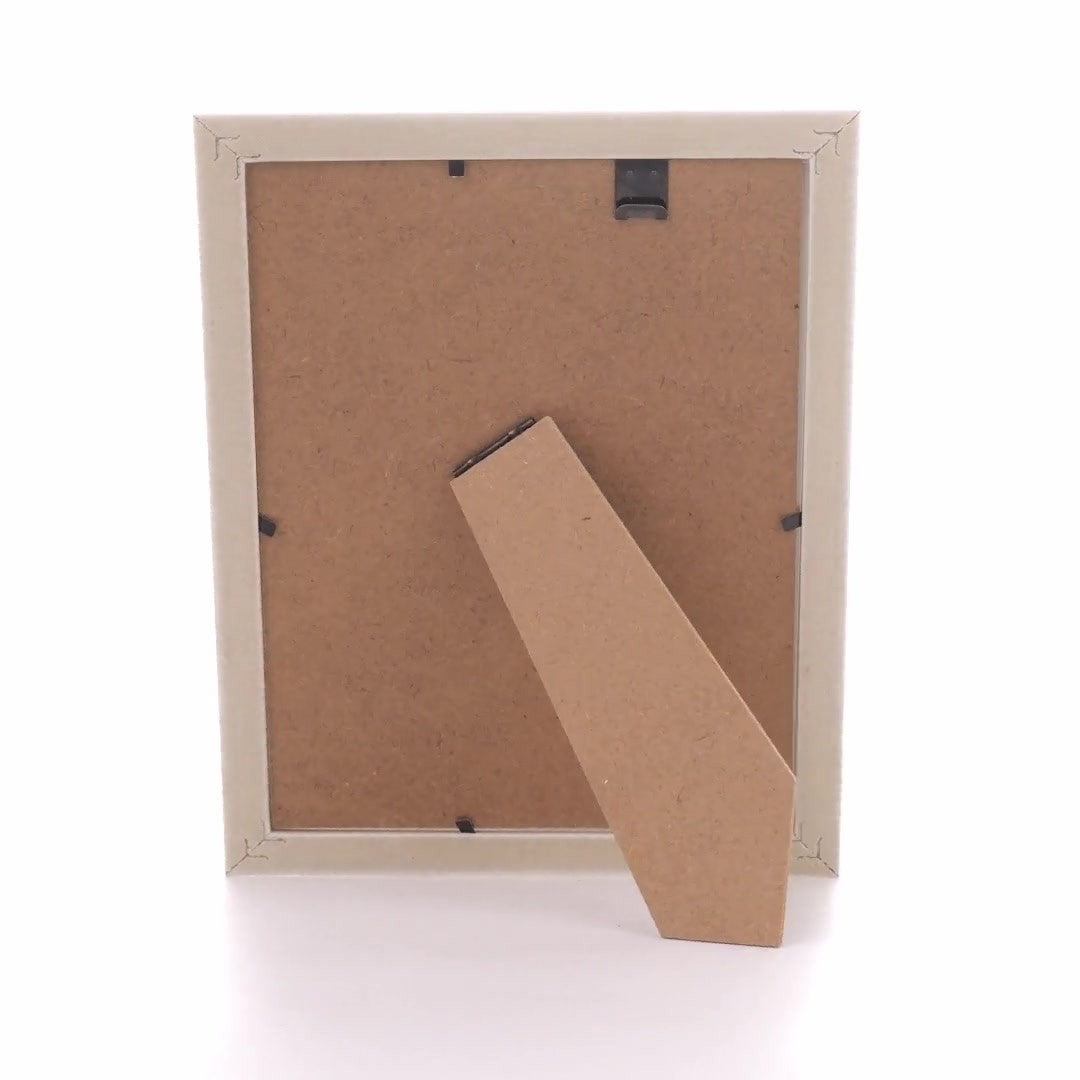 Textured white Leon photo frame A5