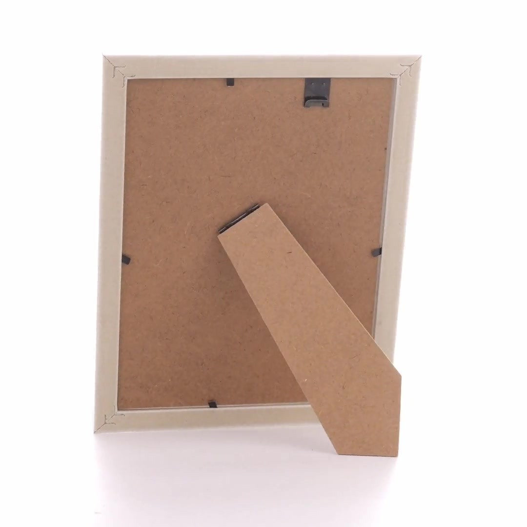 Textured white Leon photo frame A5