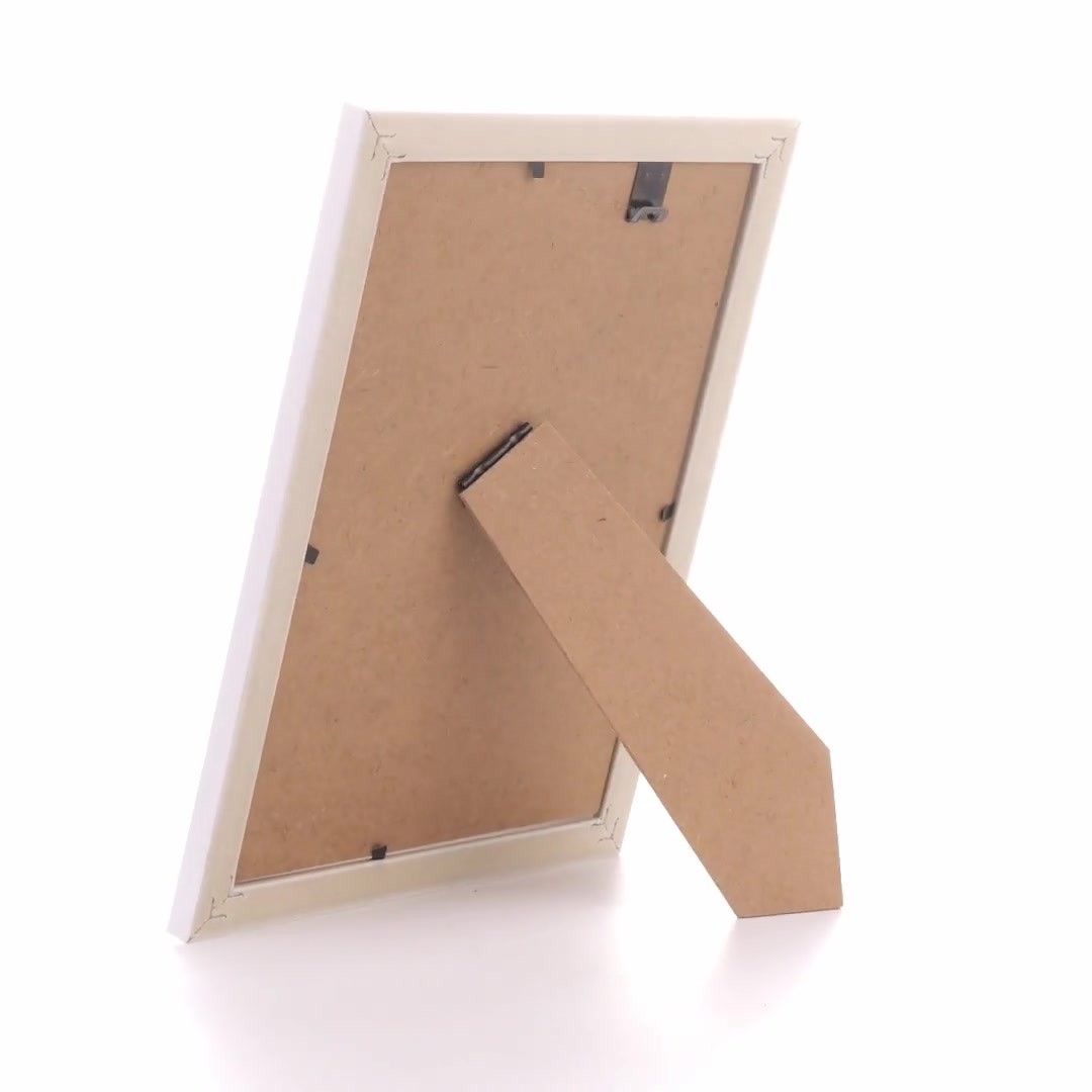 Textured white Leon photo frame A5